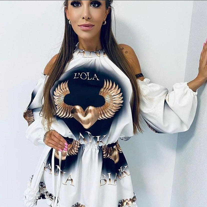 Lola Cut Off Shoulder dress S