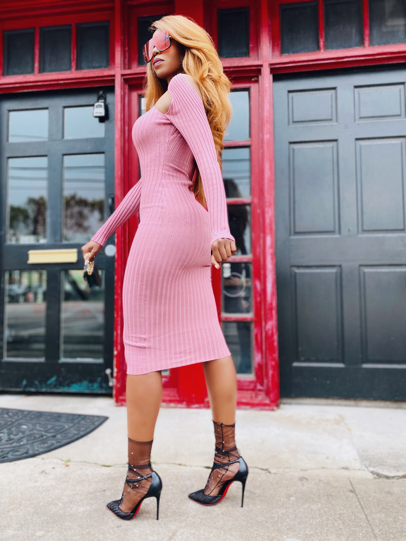 Mauve Sweater Dress S Mauve Sweater Dress S