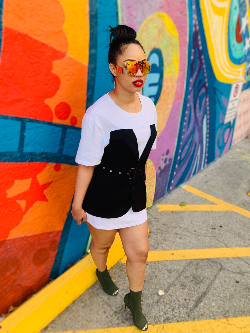 womens tuxedo shirt dress Tuxedo dress you say? Oh yes we did - the ultimate cool girl summer staple has arrived