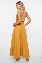 Load image into Gallery viewer, Mustard Wide Leg Jump Suit