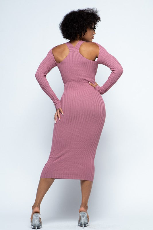 Mauve Sweater Dress S Mauve Sweater Dress S