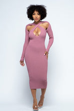 Load image into Gallery viewer, Mauve Sweater Dress